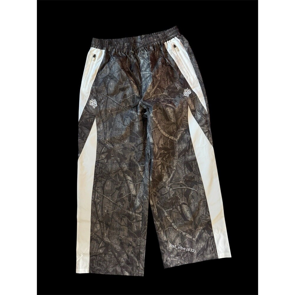 Darc Sport Ohana Dual Wolf Woodland Camo Track Pants Men’s Large NWOT